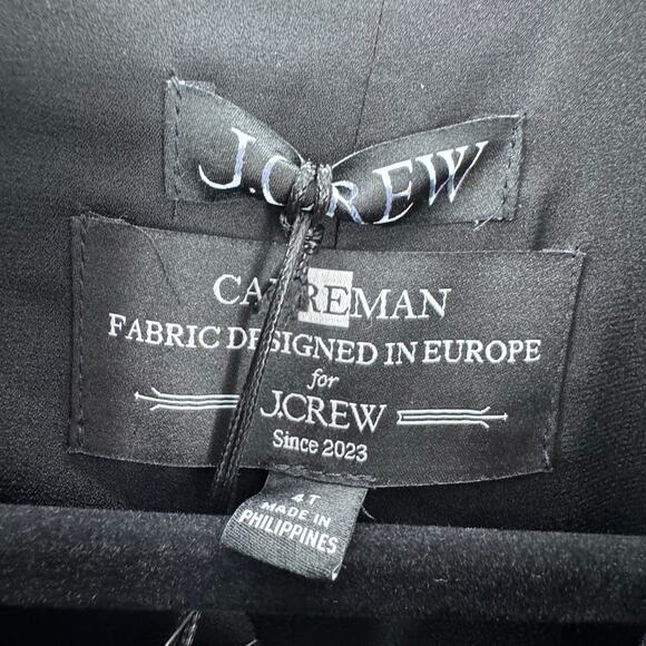 J. Crew Parc Dress Carrmen Four Season Stretch Stretch Black Size 4 Tall NWT
